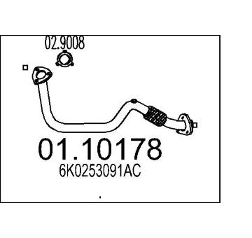 Výfuková trubka MTS 01.10178