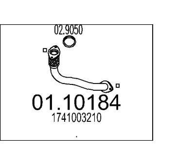 Výfuková trubka MTS 01.10184