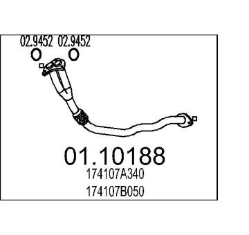 Výfuková trubka MTS 01.10188