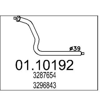Výfuková trubka MTS 01.10192