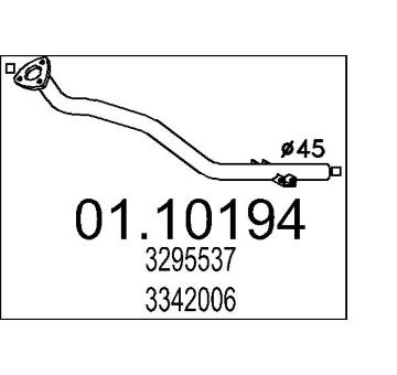 Výfuková trubka MTS 01.10194