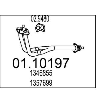 Výfuková trubka MTS 01.10197