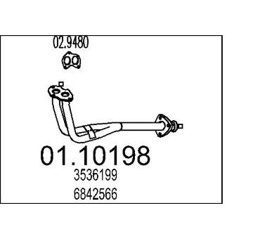 Výfuková trubka MTS 01.10198