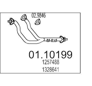 Výfuková trubka MTS 01.10199