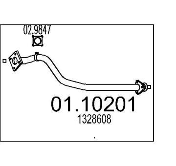Výfuková trubka MTS 01.10201