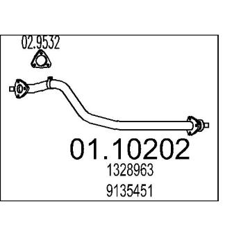 Výfuková trubka MTS 01.10202