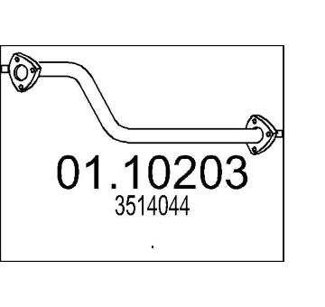 Výfuková trubka MTS 01.10203