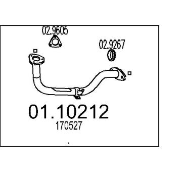 Výfuková trubka MTS 01.10212