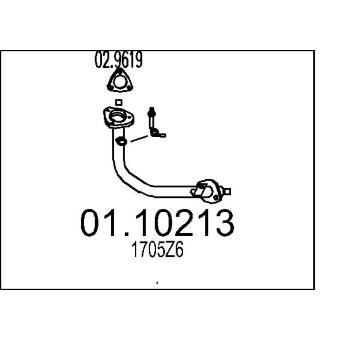 Výfuková trubka MTS 01.10213