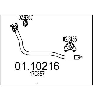 Výfuková trubka MTS 01.10216