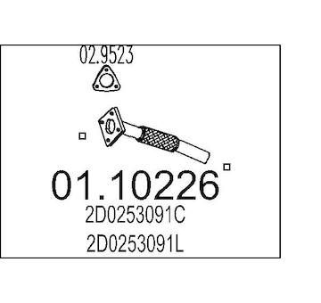Výfuková trubka MTS 01.10226