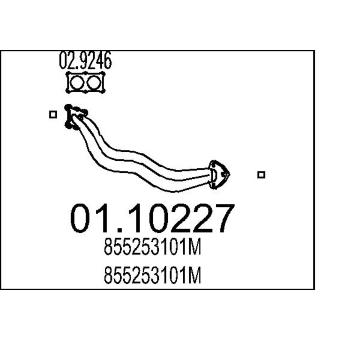 Výfuková trubka MTS 01.10227