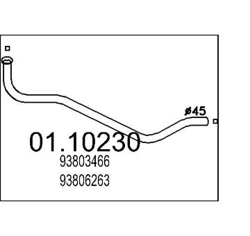 Výfuková trubka MTS 01.10230