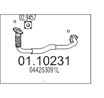 Výfuková trubka MTS 01.10231