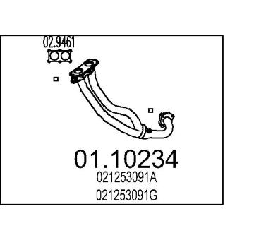 Výfuková trubka MTS 01.10234