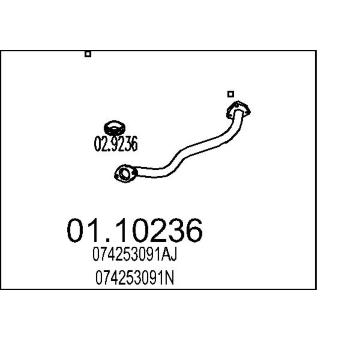 Výfuková trubka MTS 01.10236