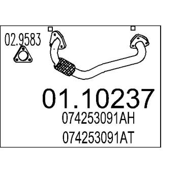 Výfuková trubka MTS 01.10237