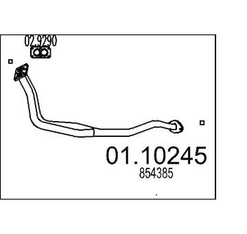 Výfuková trubka MTS 01.10245