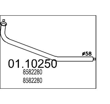 Výfuková trubka MTS 01.10250