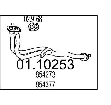 Výfuková trubka MTS 01.10253