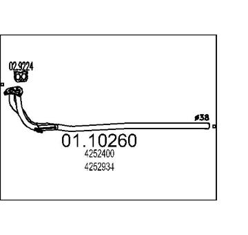Výfukové potrubie MTS 01.10260