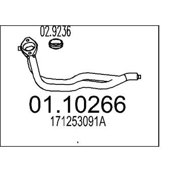 Výfuková trubka MTS 01.10266