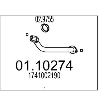 Výfuková trubka MTS 01.10274