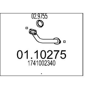 Výfuková trubka MTS 01.10275