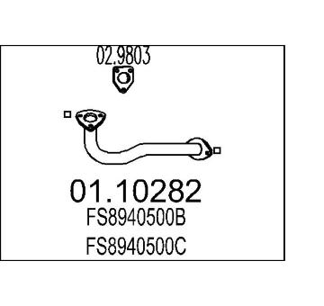 Výfuková trubka MTS 01.10282