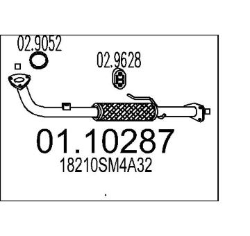Výfuková trubka MTS 01.10287