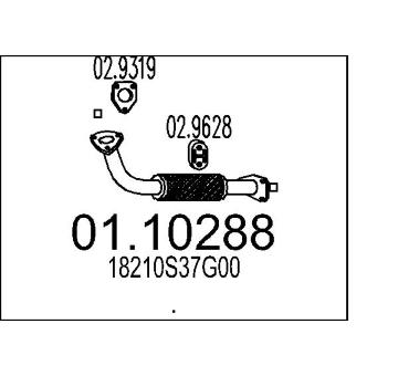 Výfuková trubka MTS 01.10288