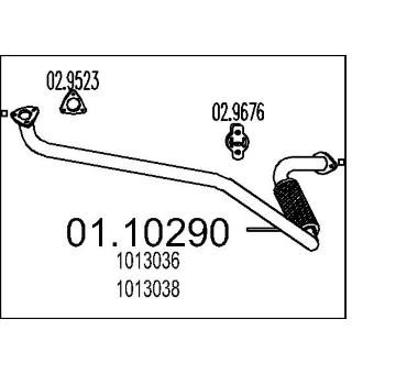 Výfuková trubka MTS 01.10290