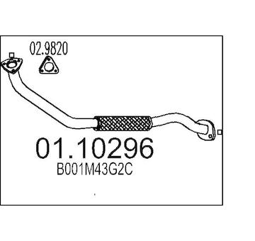 Výfuková trubka MTS 01.10296