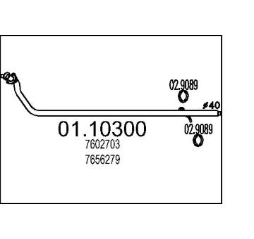 Výfuková trubka MTS 01.10300
