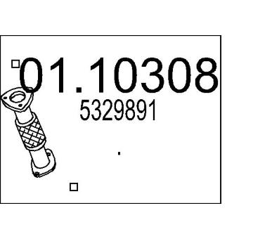 Výfuková trubka MTS 01.10308