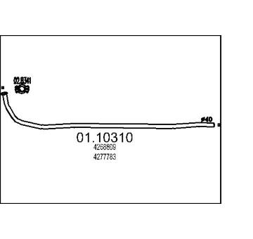 Výfuková trubka MTS 01.10310