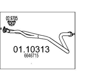 Výfuková trubka MTS 01.10313