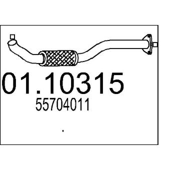 Výfuková trubka MTS 01.10315