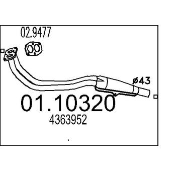 Výfukové potrubie MTS 01.10320