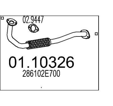 Výfuková trubka MTS 01.10326