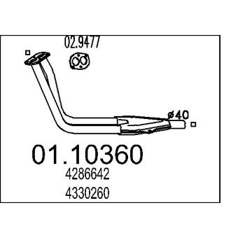 Výfukové potrubie MTS 01.10360