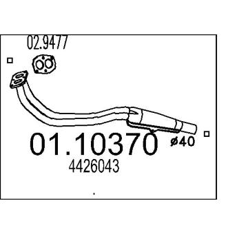 Výfuková trubka MTS 01.10370