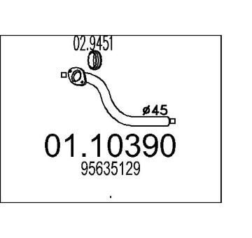 Výfuková trubka MTS 01.10390