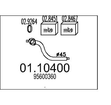 Výfuková trubka MTS 01.10400