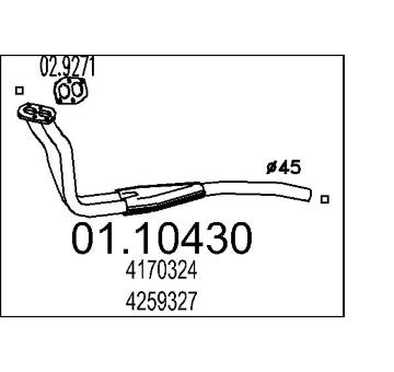 Výfuková trubka MTS 01.10430