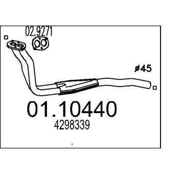 Výfuková trubka MTS 01.10440