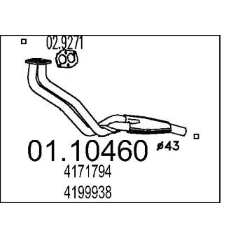 Výfuková trubka MTS 01.10460