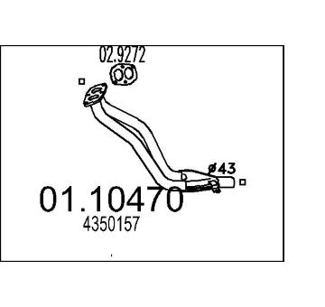 Výfuková trubka MTS 01.10470