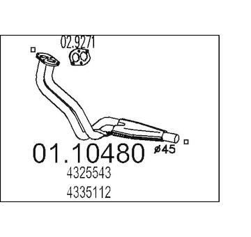 Výfuková trubka MTS 01.10480