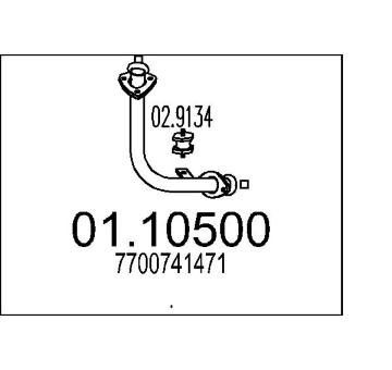 Výfuková trubka MTS 01.10500
